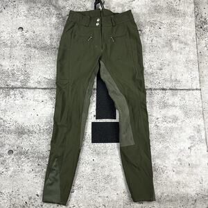 HKM Horse Riding Pants Olive Green Size 26x29